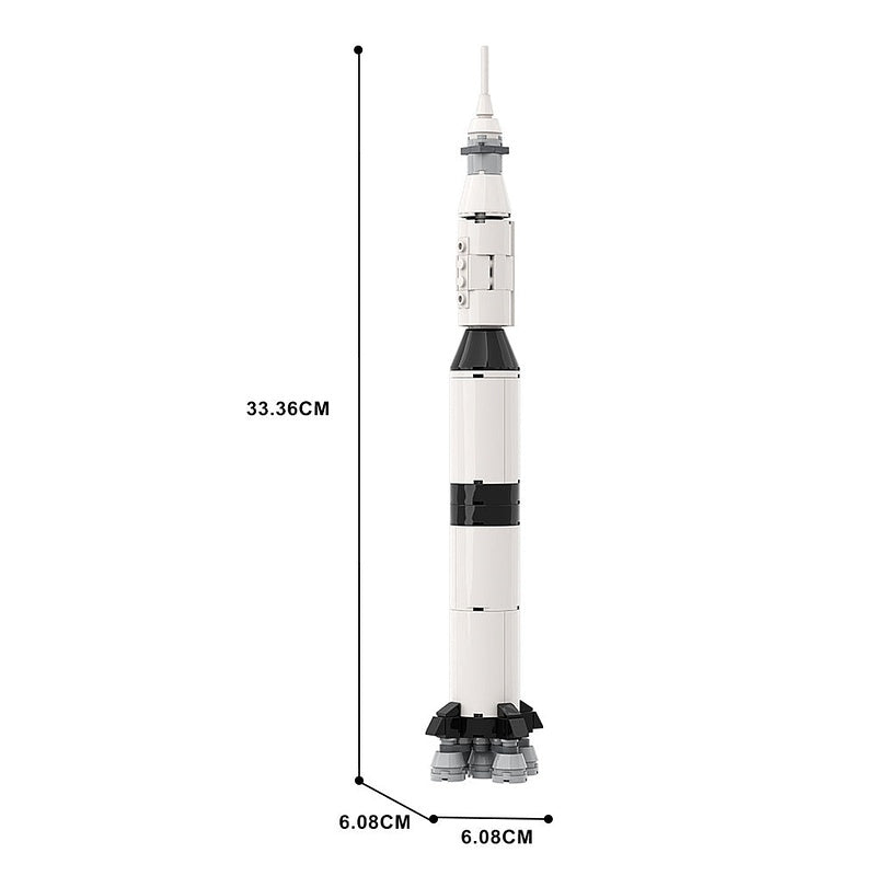 Apollo Saturn V Launch Vehicle MOC Building Kit | Space Rocket Model - 5