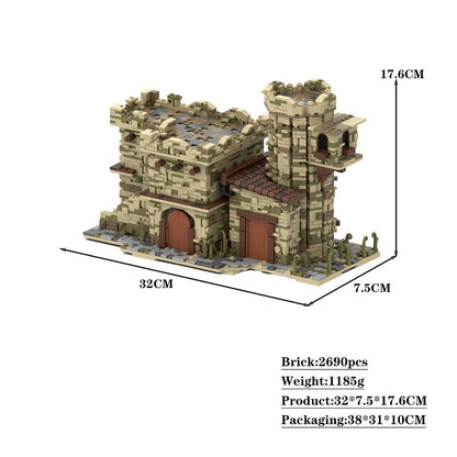Arabic Style House MOC Building Kit | Traditional Architecture Model - 2