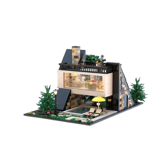 Ararat Villa MOC Building Kit | Elegant Residential Architecture Model - 1
