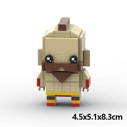 Arcade Fighting Game Brickheadz Building Kit | LEGO-Compatible MOC - 12