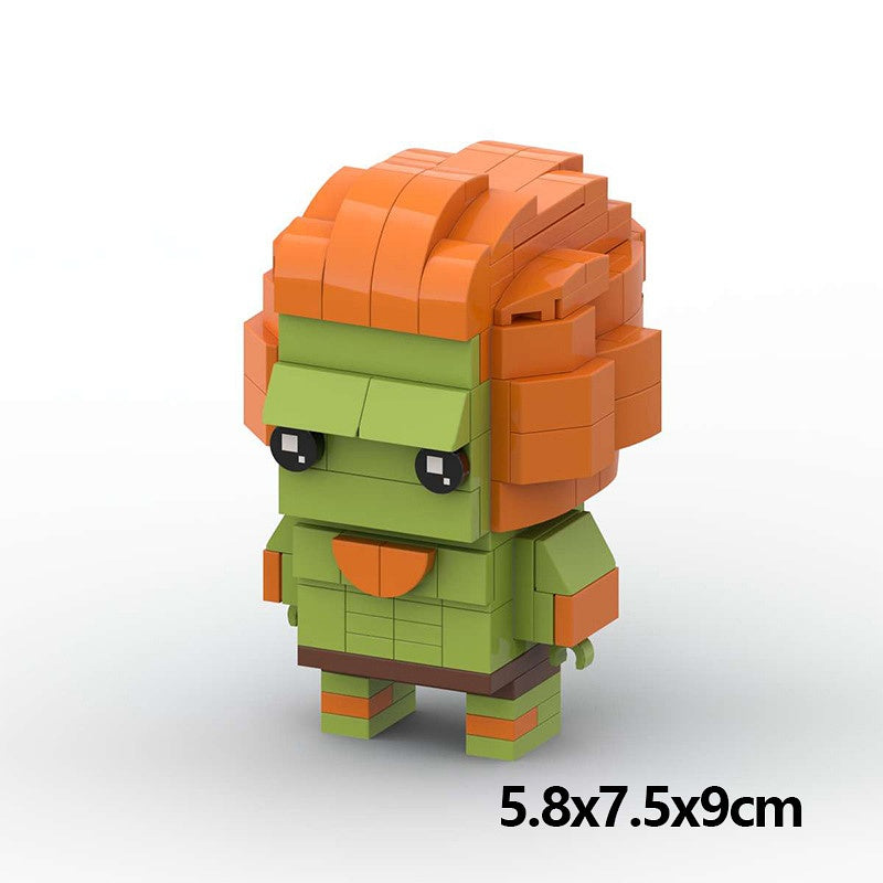 Arcade Fighting Game Brickheadz Building Kit | LEGO-Compatible MOC - 4