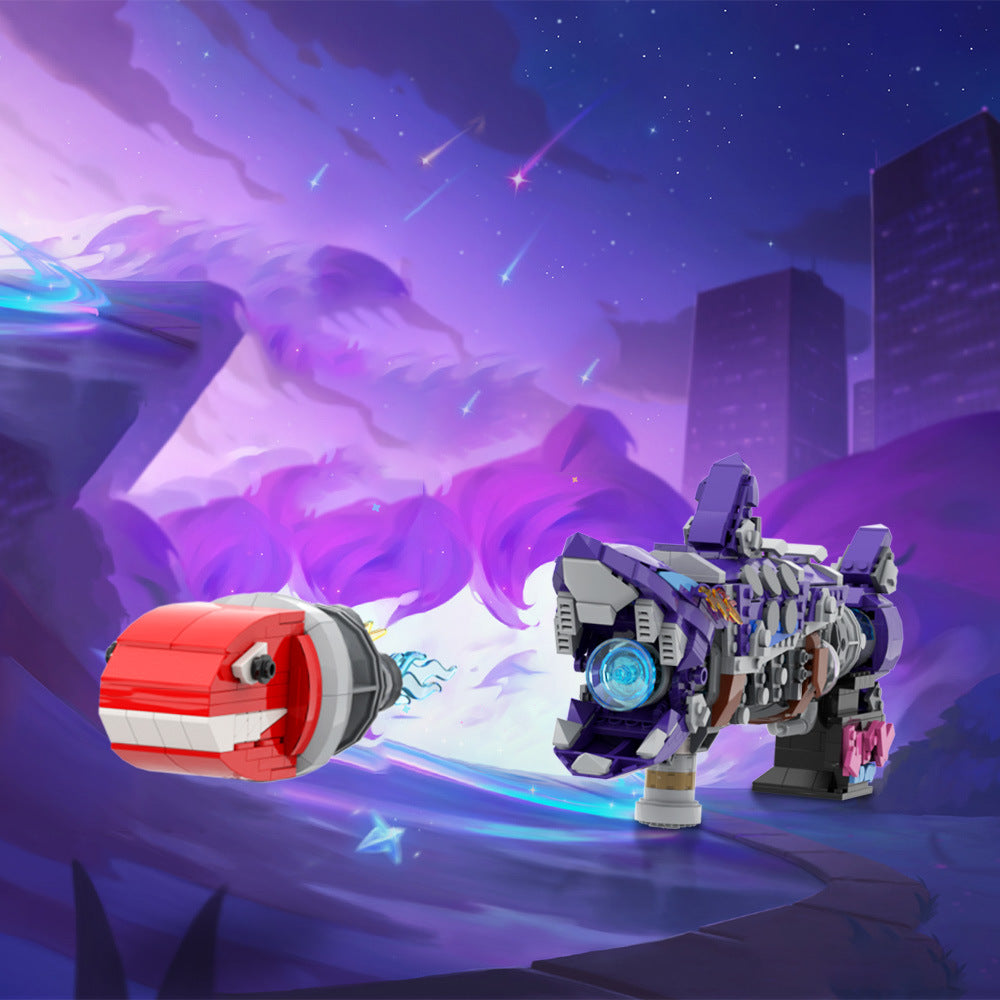 arcane jinx fishbones rocket launcher moc building set - 1