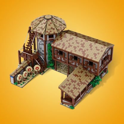 archery range building set | age of empires | moc-200427 - 1