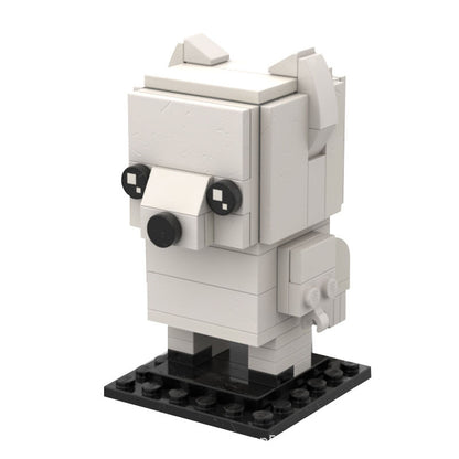 arctic fox brickheadz building set | moc-39948 - 3