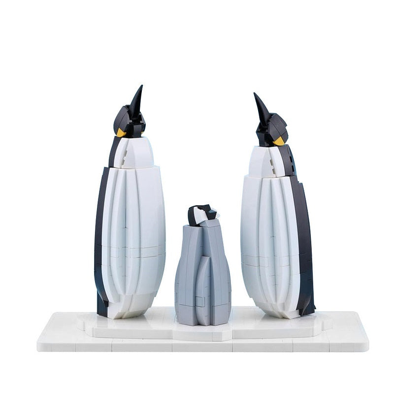 Arctic Penguin Family MOC Building Kit | Animal Display Model Building Kit - 1