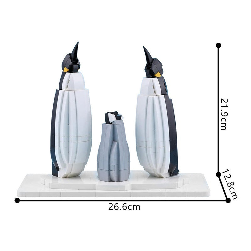 Arctic Penguin Family MOC Building Kit | Animal Display Model Building Kit - 3