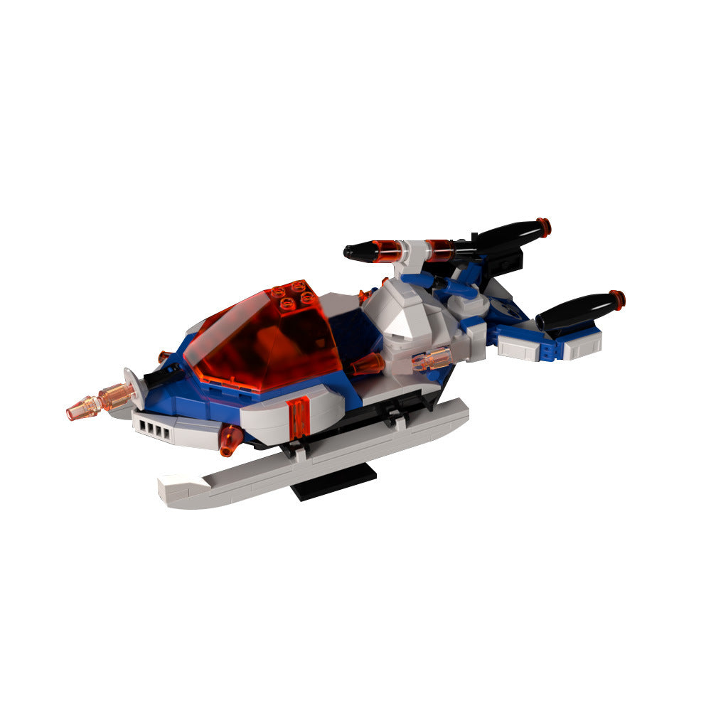Arctic Space Explorer Airspeeder Building Kit | Space Champions | LEGO-Compatible MOC - 2