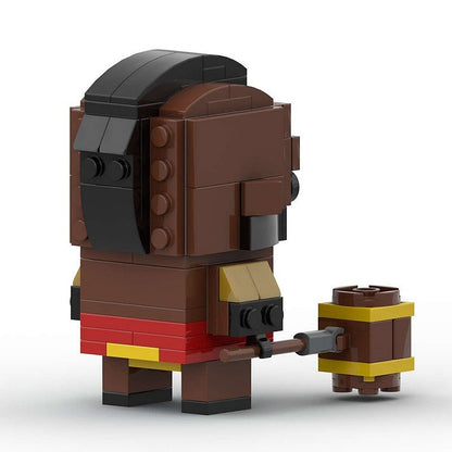 Arena Clash Hero Cube Character MOC Building Kit | Battle Figure Design - 8