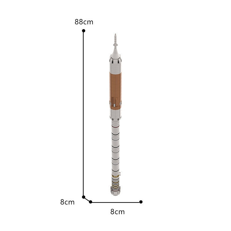 Ares I Crew Launch Vehicle MOC Rocket Building Kit | 1:110 Scale - 8