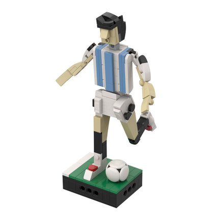 Argentina Soccer Team Player Building Kit | LEGO-Compatible MOC - 1