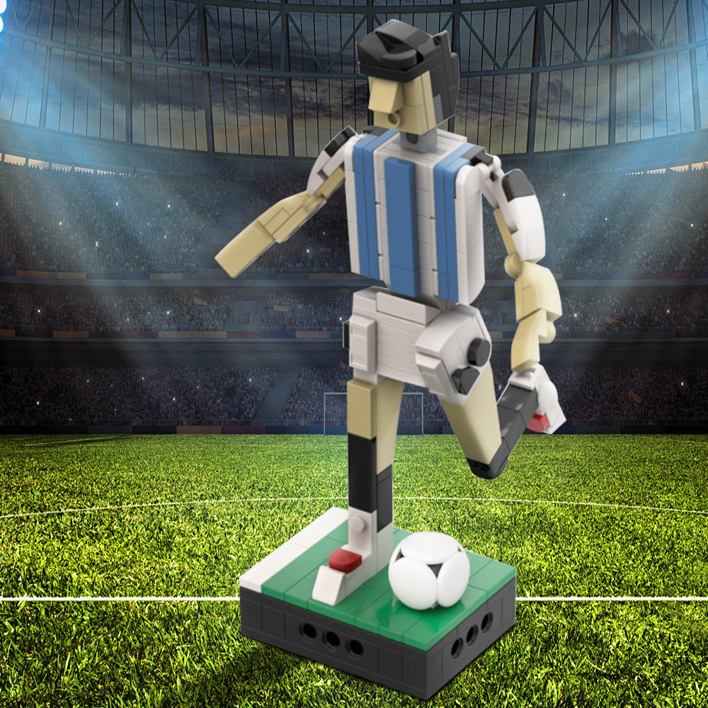 Argentina Soccer Team Player Building Kit | LEGO-Compatible MOC - 3