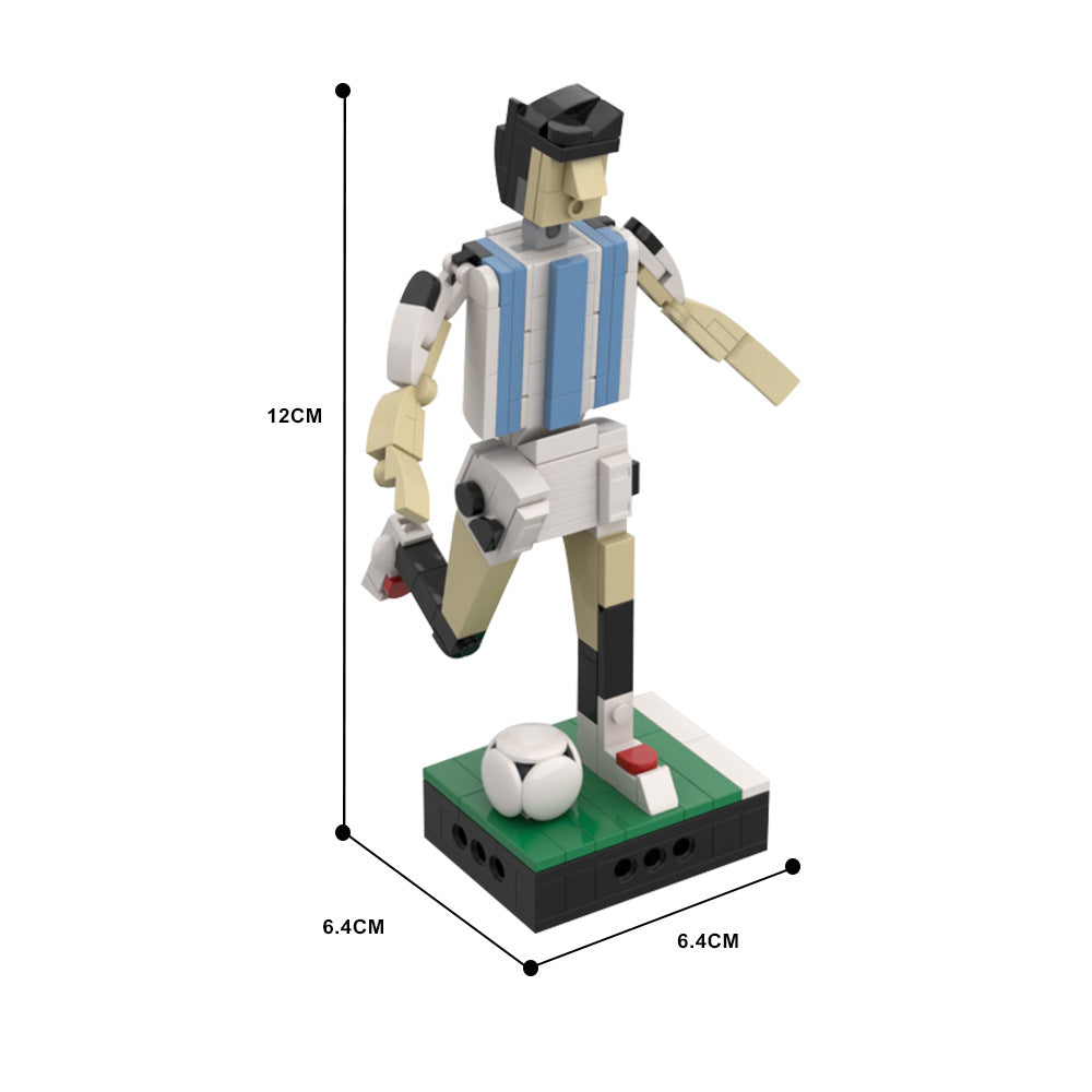 Argentina Soccer Team Player Building Kit | LEGO-Compatible MOC - 4