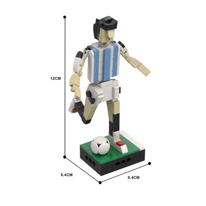 Argentina Soccer Team Player Building Kit | LEGO-Compatible MOC - 4