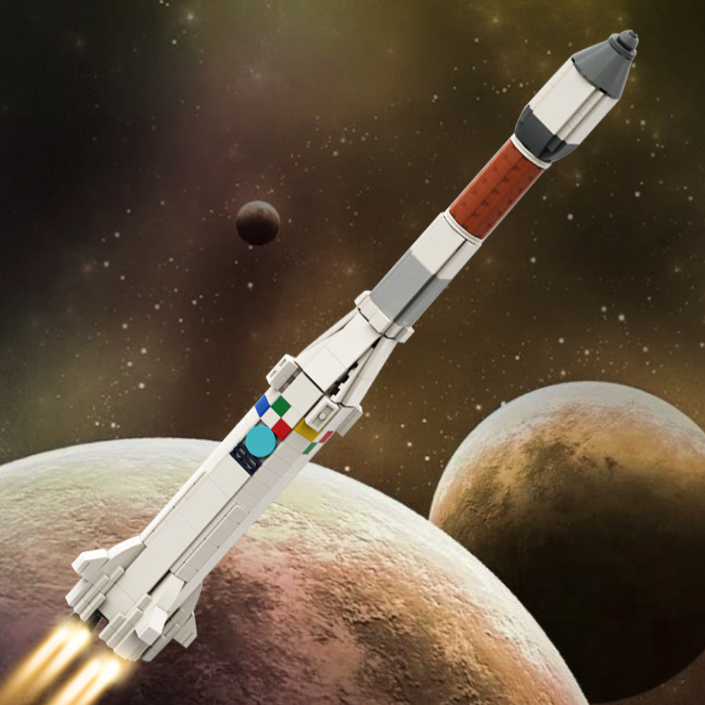 Ariane 1 Launch Vehicle Building Kit | LEGO-Compatible MOC - 2
