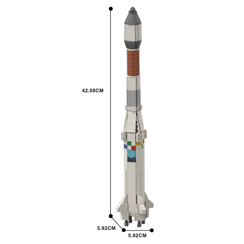 Ariane 1 Launch Vehicle Building Kit | LEGO-Compatible MOC - 4