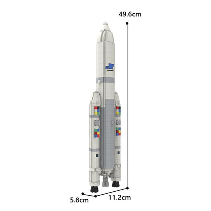 Ariane 5 Rocket MOC Building Kit | Space Launch Vehicle Model - 9
