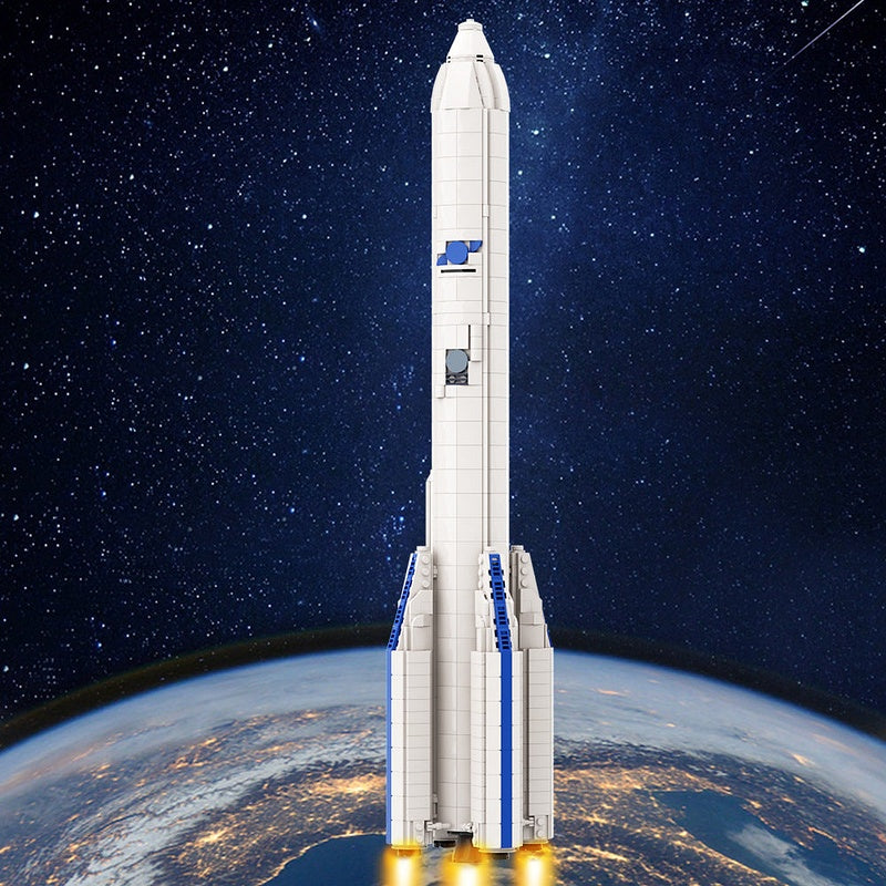 Ariane 6 Rocket MOC Building Kit | 1:110 Scale Space Model - 2