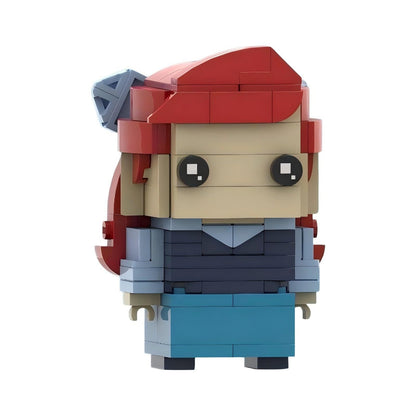 ariel brickheadz moc building set | the little mermaid | lego compatible - 2