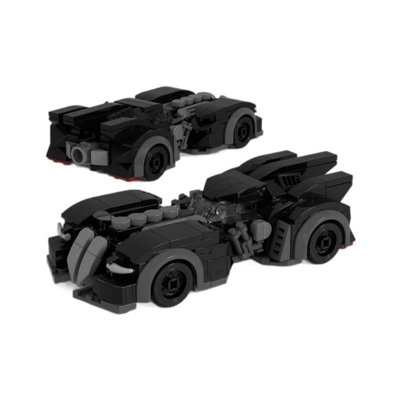 arkham asylum batmobile building set | lego compatible - 1