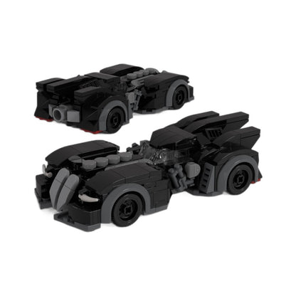arkham asylum batmobile building set | lego compatible - 1
