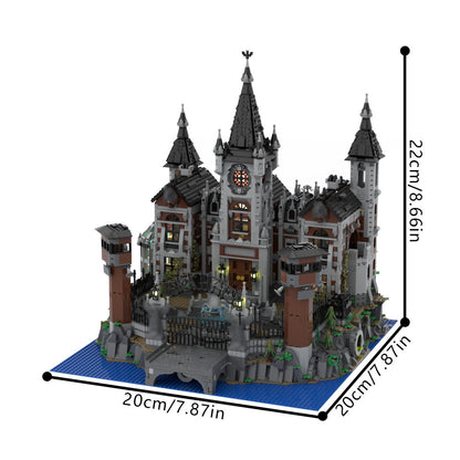 arkham asylum madhouse building set | batman | moc-158329 - 4