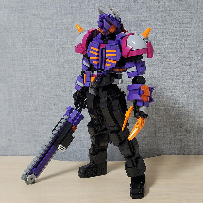 Armored Bull Warrior Figure Building Kit | LEGO-Compatible MOC - 2