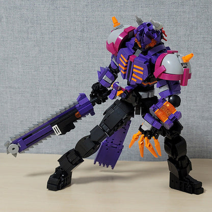 Armored Bull Warrior Figure Building Kit | LEGO-Compatible MOC - 4