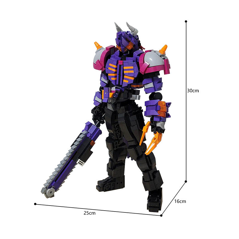 Armored Bull Warrior Figure Building Kit | LEGO-Compatible MOC - 5