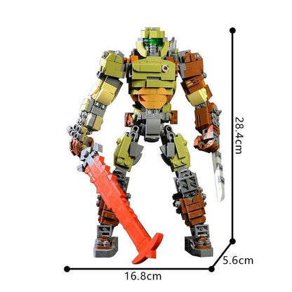 Armored Demon Hunter Sci-Fi Warrior MOC Figure Building Kit - 2