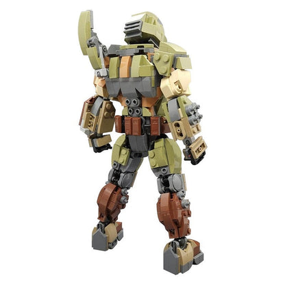 Armored Demon Hunter Sci-Fi Warrior MOC Figure Building Kit - 7
