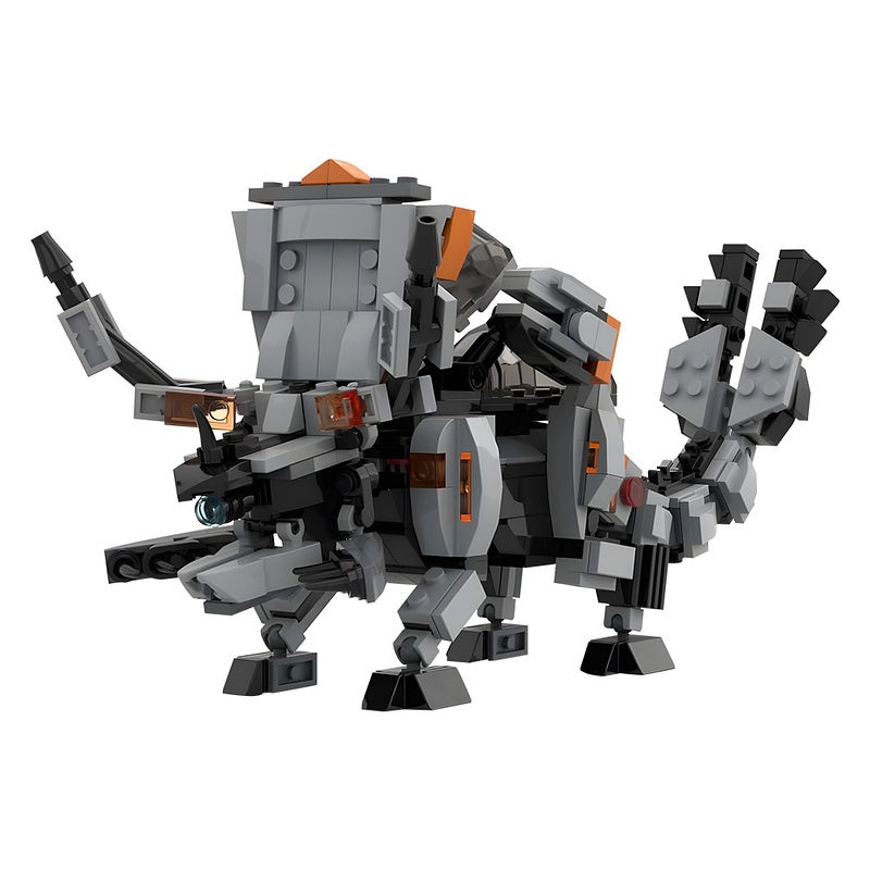 Armored Horned Machine Beast MOC Building Kit - 1