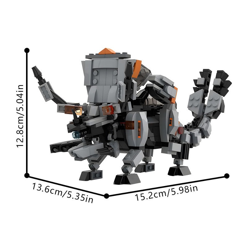 Armored Horned Machine Beast MOC Building Kit - 3