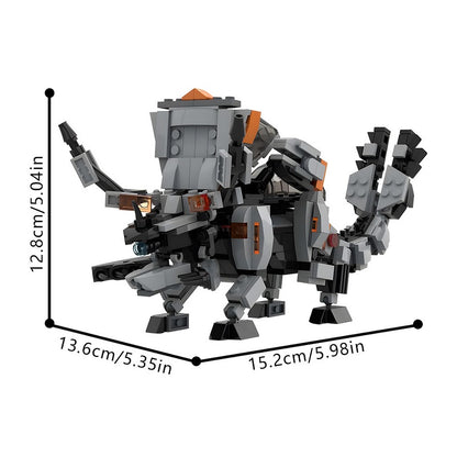 Armored Horned Machine Beast MOC Building Kit - 3
