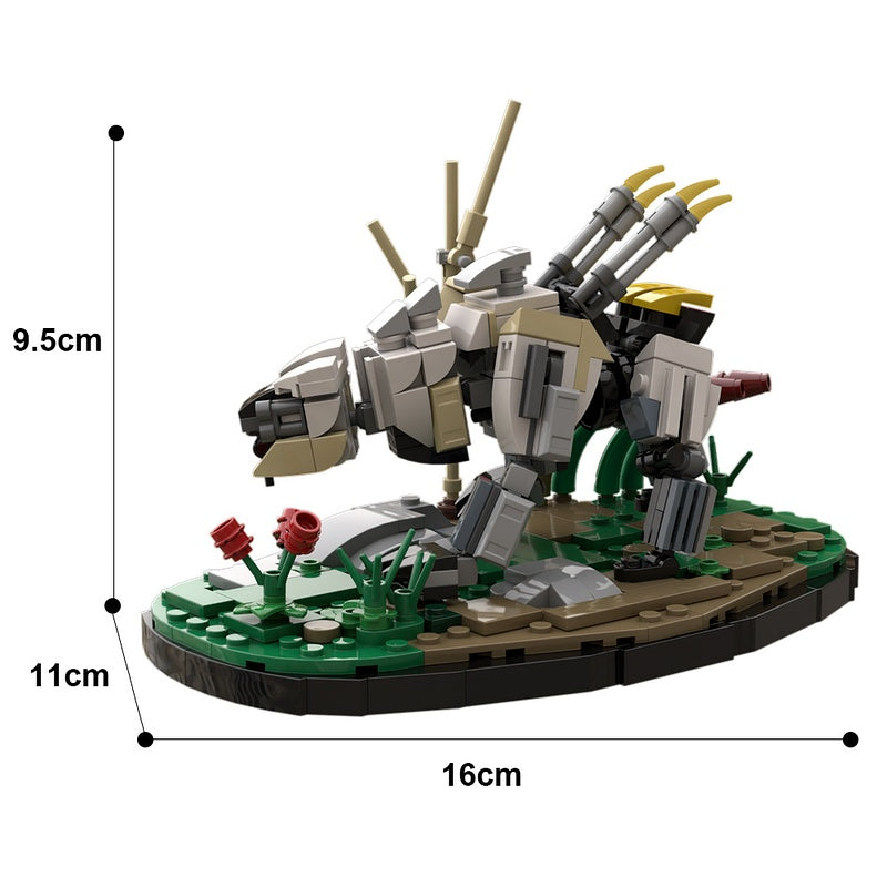 Armored Mechanical Predator With Display Base MOC Building Kit - 2