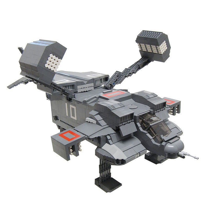 Armored Orbital Dropship MOC Building Kit | Missile-Pod Gunship - 2