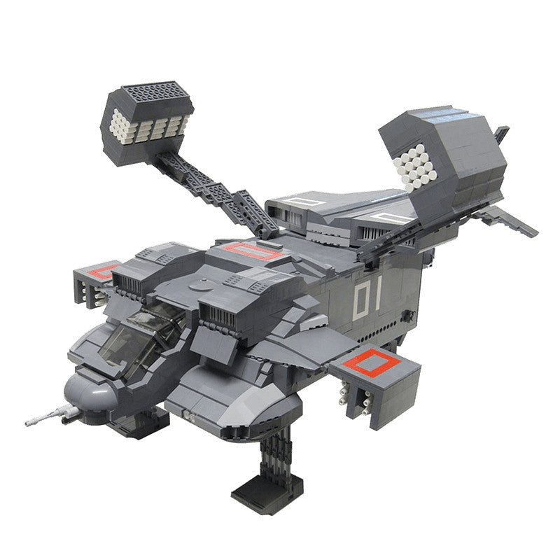 Armored Orbital Dropship MOC Building Kit | Missile-Pod Gunship - 5