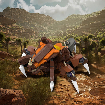 Armored Spined Burrower MOC Building Kit | Alien Creature - 2