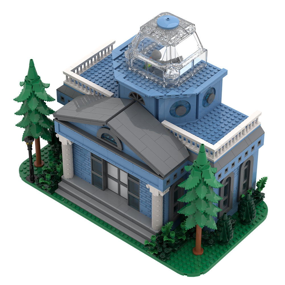art museum building kit | the simpsons | lego compatible moc - 5