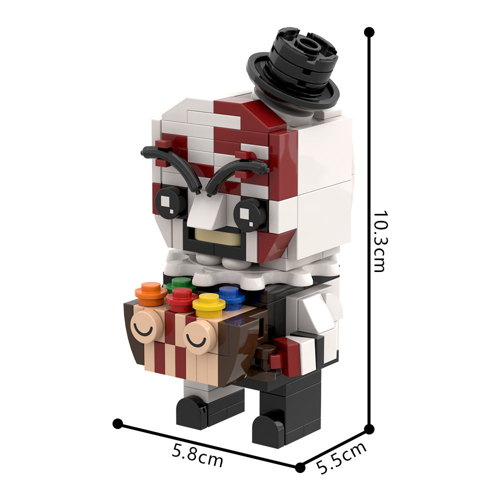 art the clown brickheadz building kit | terrifier | lego compatible moc - 1