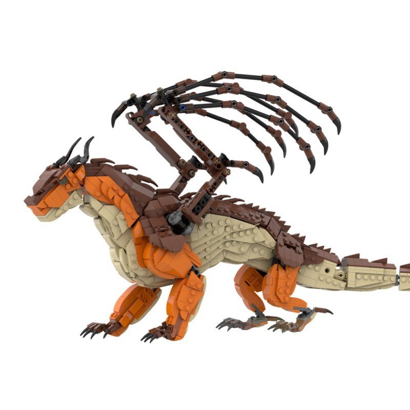 Articulated Mud Dragon MOC Building Kit | LEGO-Compatible MOC - 4