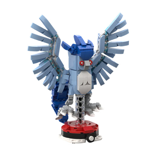 articuno brickheadz building set | pokèmon | moc-115135 - 1