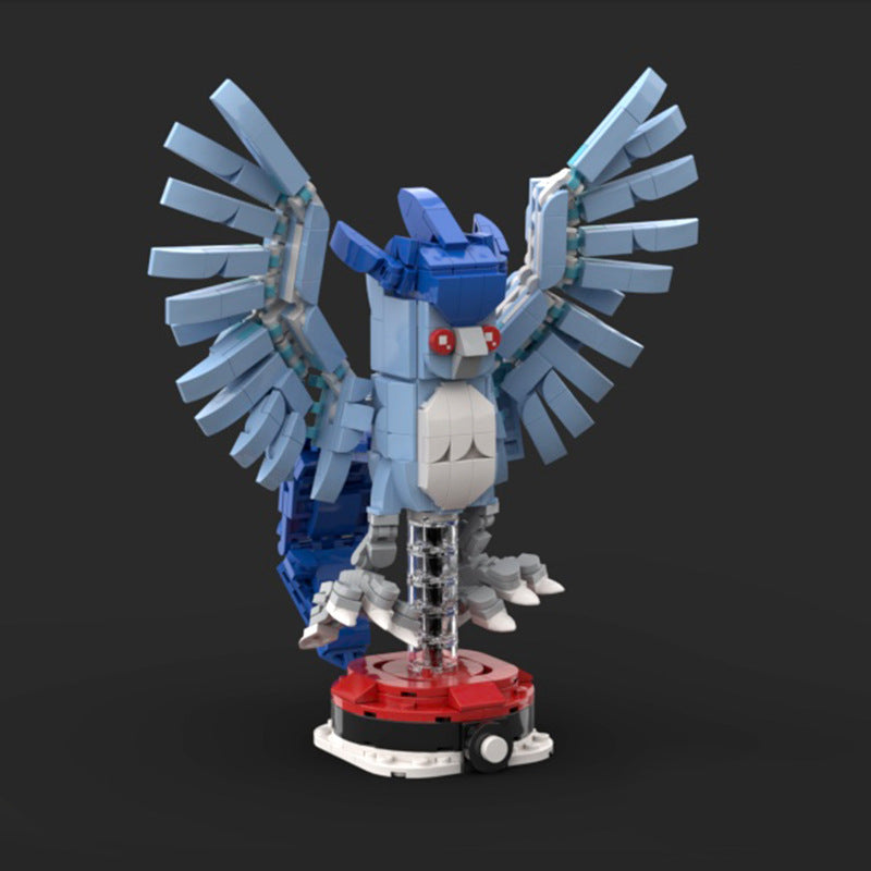 articuno brickheadz building set | pokèmon | moc-115135 - 2