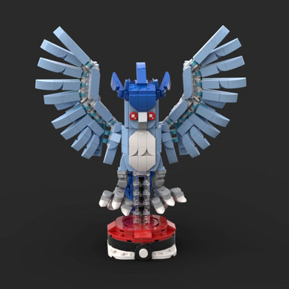 articuno brickheadz building set | pokèmon | moc-115135 - 3
