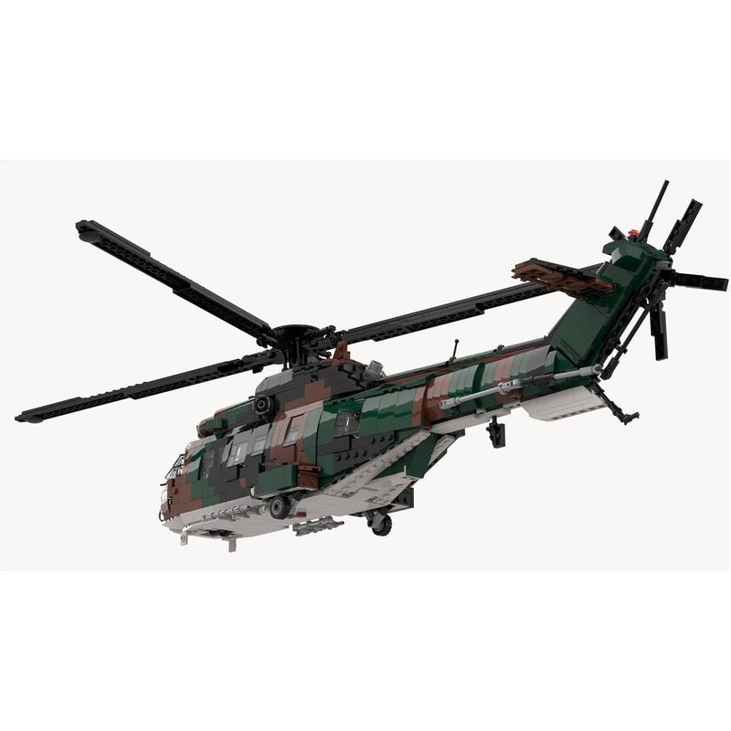 AS532 Cougar Tactical Utility Helicopter MOC Building Kit | 1:35 Scale - 2