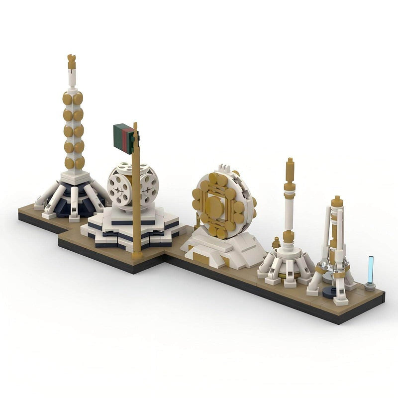 Ashgabat Skyline Building Kit | LEGO-Compatible MOC - 2