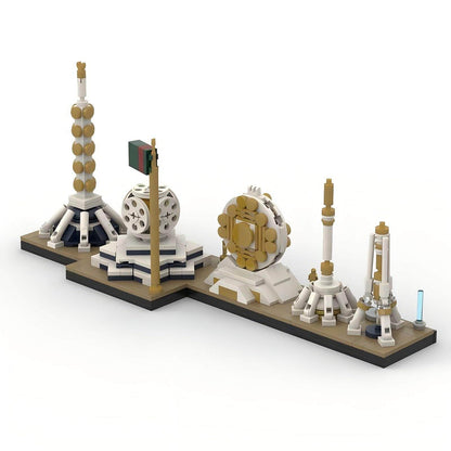Ashgabat Skyline Building Kit | LEGO-Compatible MOC - 2