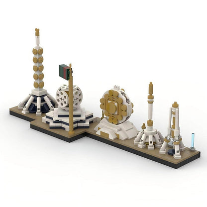 Ashgabat Skyline MOC Building Kit | Central Asia City Architecture Model - 2