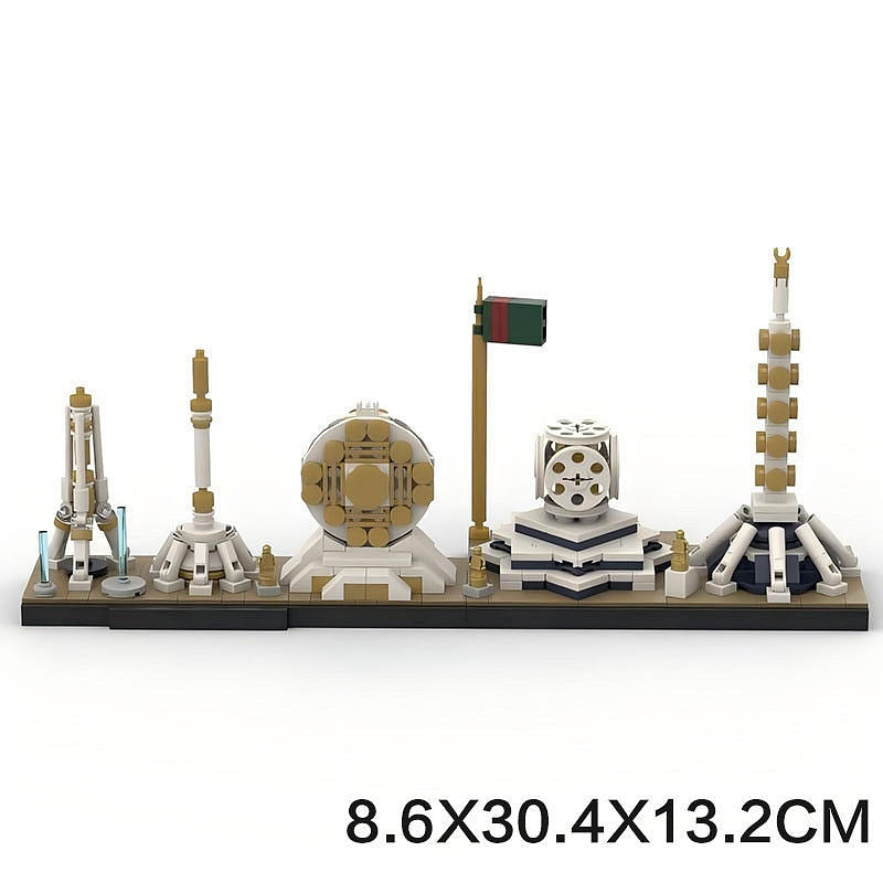 Ashgabat Skyline MOC Building Kit | Central Asia City Architecture Model - 5