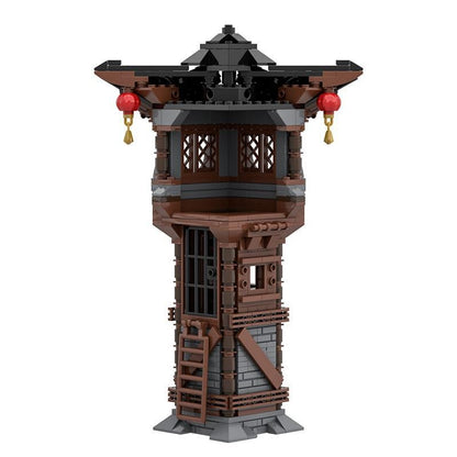 Asian Watchtower MOC Building Kit | Historic Fortress Architecture Model - 5