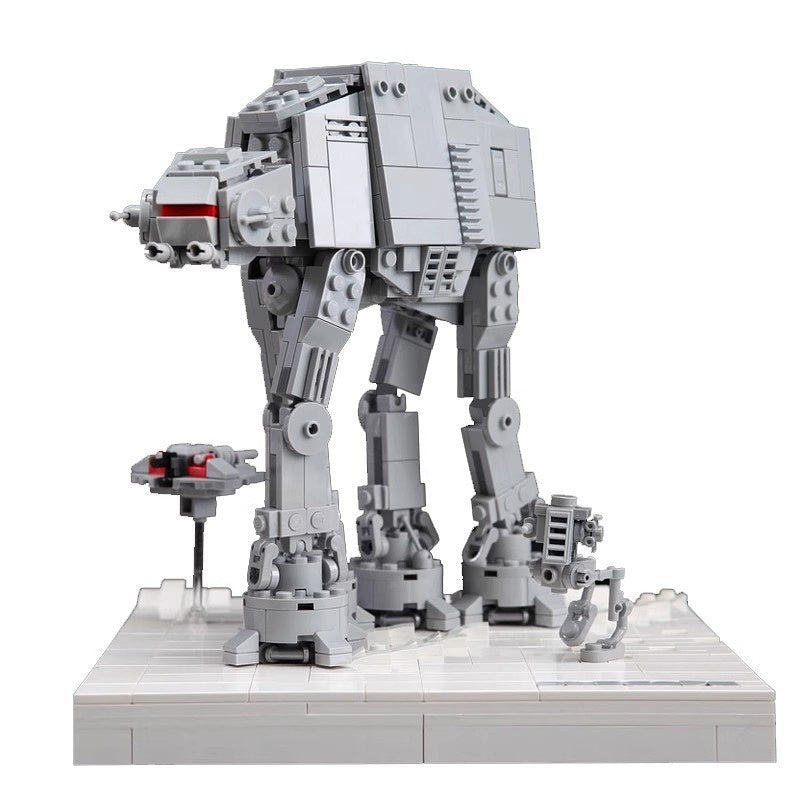 Assault Walker Battle Walker on Snowy Battlefield Building Kit | LEGO-Compatible MOC - 1